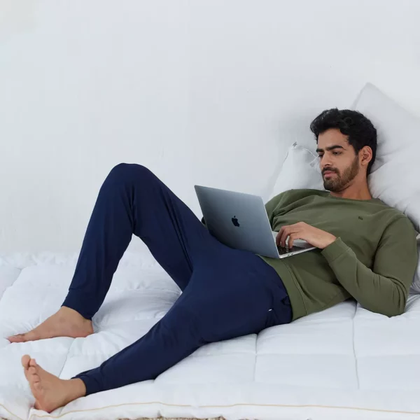 dress-blue-lifestyle2 modern crew navy blue lounge pant