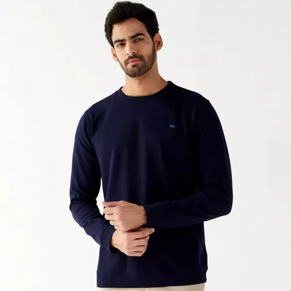 maritime-blue-front (1) modern crew navy blue sweatshirt
