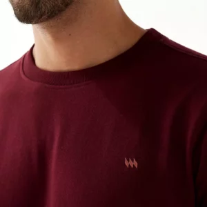 modern crew maroon sweatshirt
