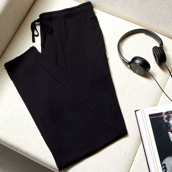plush-black-product modern crew black lounge pant