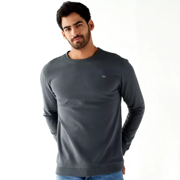 poppy-seed-front (1) modern crew grey sweatshirt